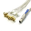 0.5M Mini SAS HD (SFF-8644) to (16) SMA RF Coax Cable